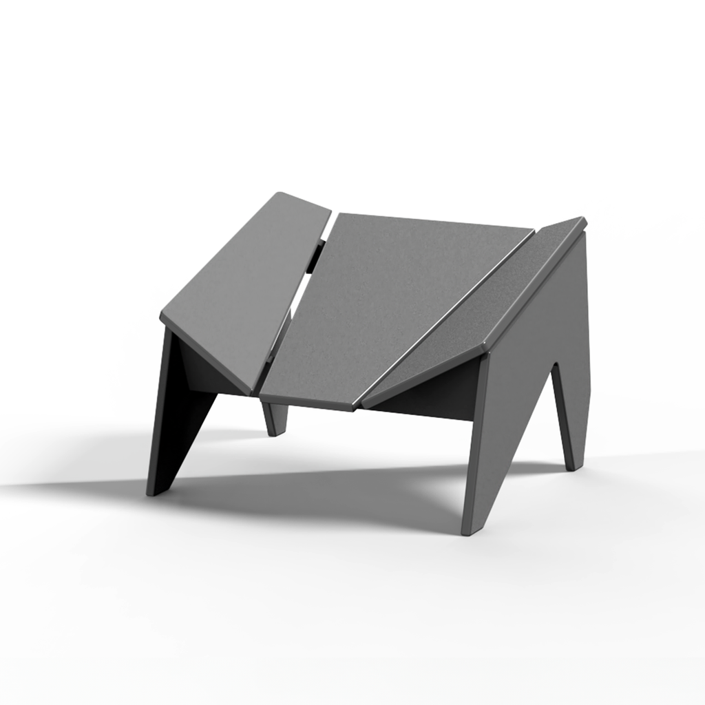 ORI Muskoka Ottoman - Carbon Gray