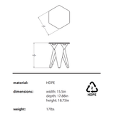 ORI Muskoka Side Table - Carbon Gray