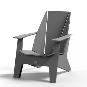 Adirondack Chairs with Side Table Bundle - Carbon Grey