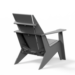 Adirondack Chairs with Side Table Bundle - Carbon Grey