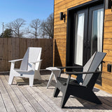 Adirondack Chairs with Side Table Bundle - Charcoal Black