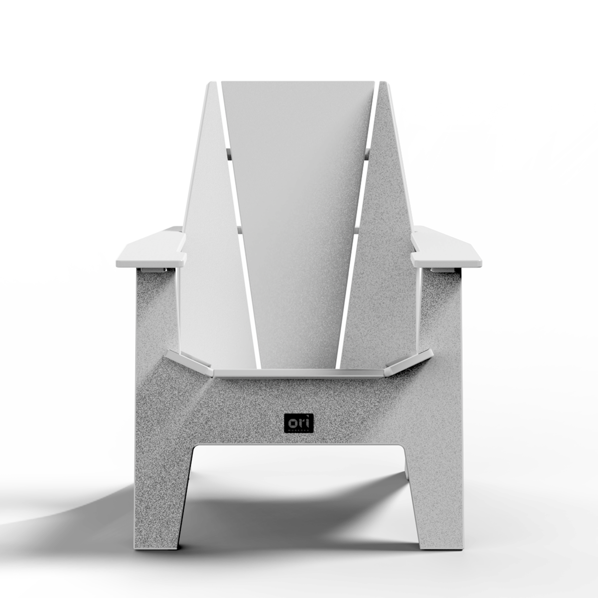 Adirondack Chairs with Side Table Bundle - Frost White